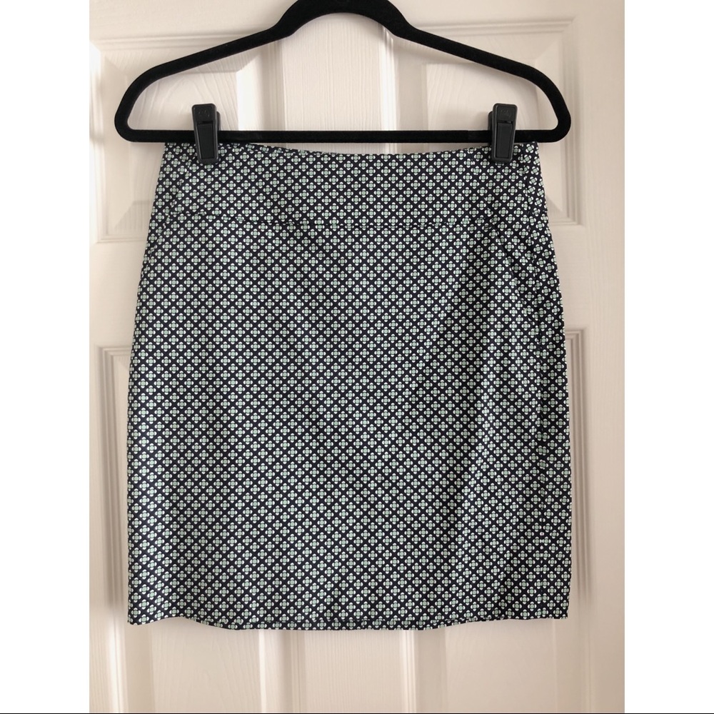 Ann Taylor Blue/Green Pencil Skirt Size 0